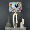 Rooster And Snowflake Pattern Print Drum Lamp Shade