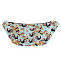 Rooster And Snowflake Pattern Print Fanny Pack
