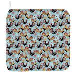 Rooster And Snowflake Pattern Print Hand Towel
