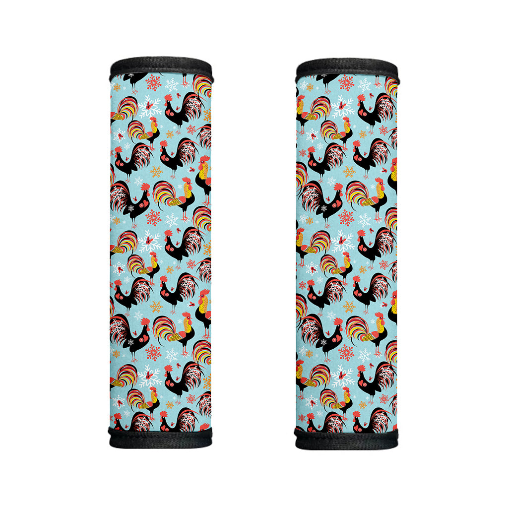 Rooster And Snowflake Pattern Print Handle Covers