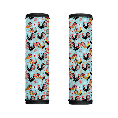 Rooster And Snowflake Pattern Print Handle Covers