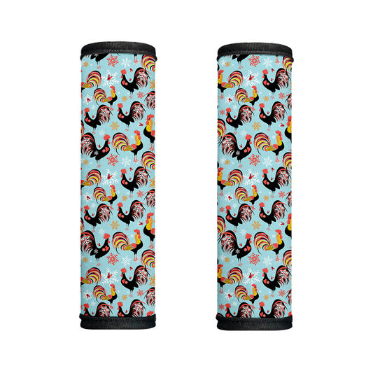 Rooster And Snowflake Pattern Print Handle Covers