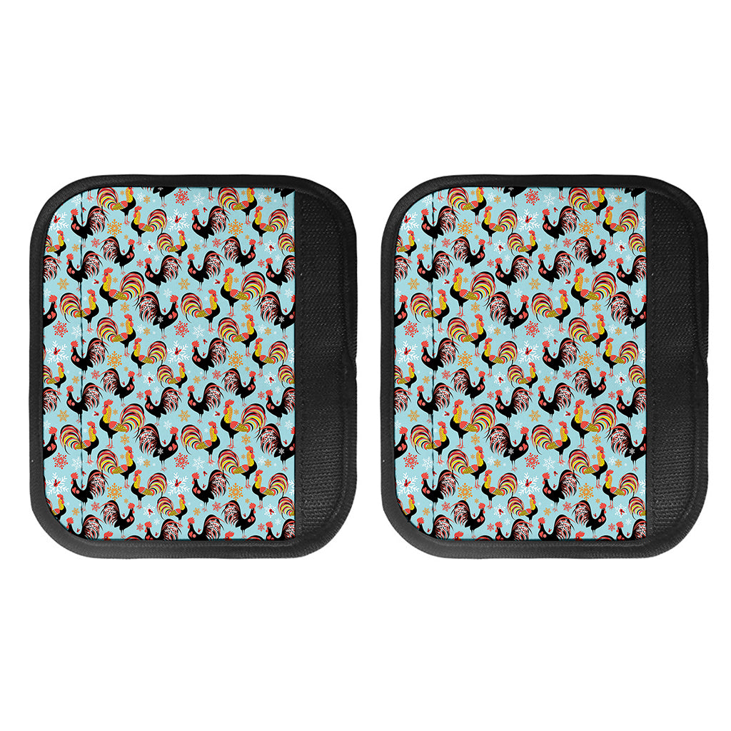 Rooster And Snowflake Pattern Print Handle Covers
