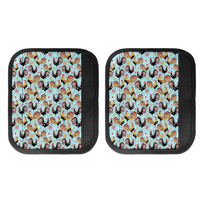 Rooster And Snowflake Pattern Print Handle Covers