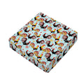 Rooster And Snowflake Pattern Print Outdoor Seat Cushion Cover
