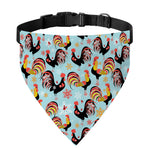 Rooster And Snowflake Pattern Print Over The Collar Dog Bandana