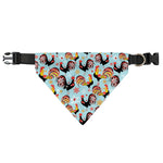Rooster And Snowflake Pattern Print Over The Collar Dog Bandana