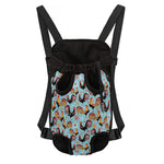 Rooster And Snowflake Pattern Print Pet Carrier Backpack