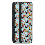 Rooster And Snowflake Pattern Print Refrigerator Handle Covers