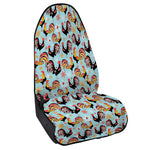 Rooster And Snowflake Pattern Print Waterproof Car Seat Cover