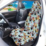 Rooster And Snowflake Pattern Print Waterproof Car Seat Cover
