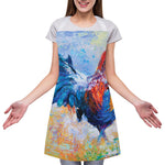Rooster Painting Print Adjustable Apron