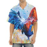 Rooster Painting Print Aloha Shirt