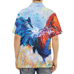 Rooster Painting Print Aloha Shirt