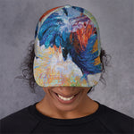 Rooster Painting Print Baseball Cap