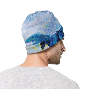 Rooster Painting Print Beanie