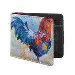 Rooster Painting Print Bifold Wallet