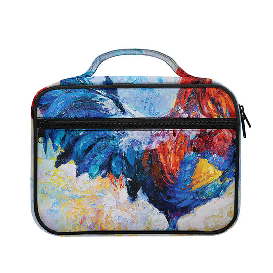 Rooster Painting Print Briefcase Bible Bag