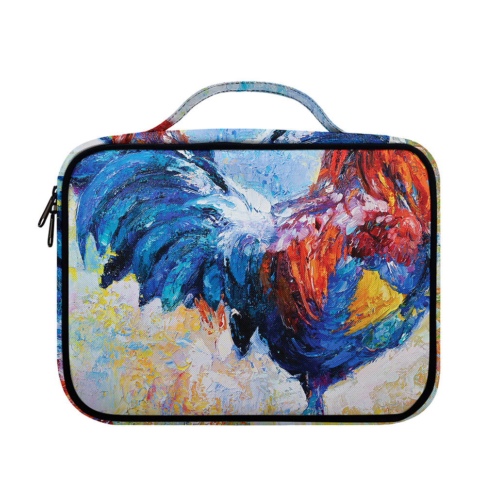 Rooster Painting Print Briefcase Bible Bag