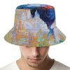 Rooster Painting Print Bucket Hat