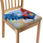 Rooster Painting Print Chair Cushion Cover