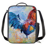Rooster Painting Print Crossbody Lunch Bag