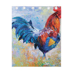 Rooster Painting Print Curtain