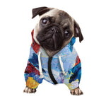 Rooster Painting Print Dog Zip Up Hoodie