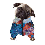 Rooster Painting Print Dog Zip Up Jacket