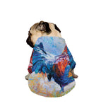 Rooster Painting Print Dog Zip Up Jacket