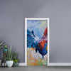 Rooster Painting Print Door Sticker