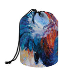 Rooster Painting Print Drawstring Makeup Bag