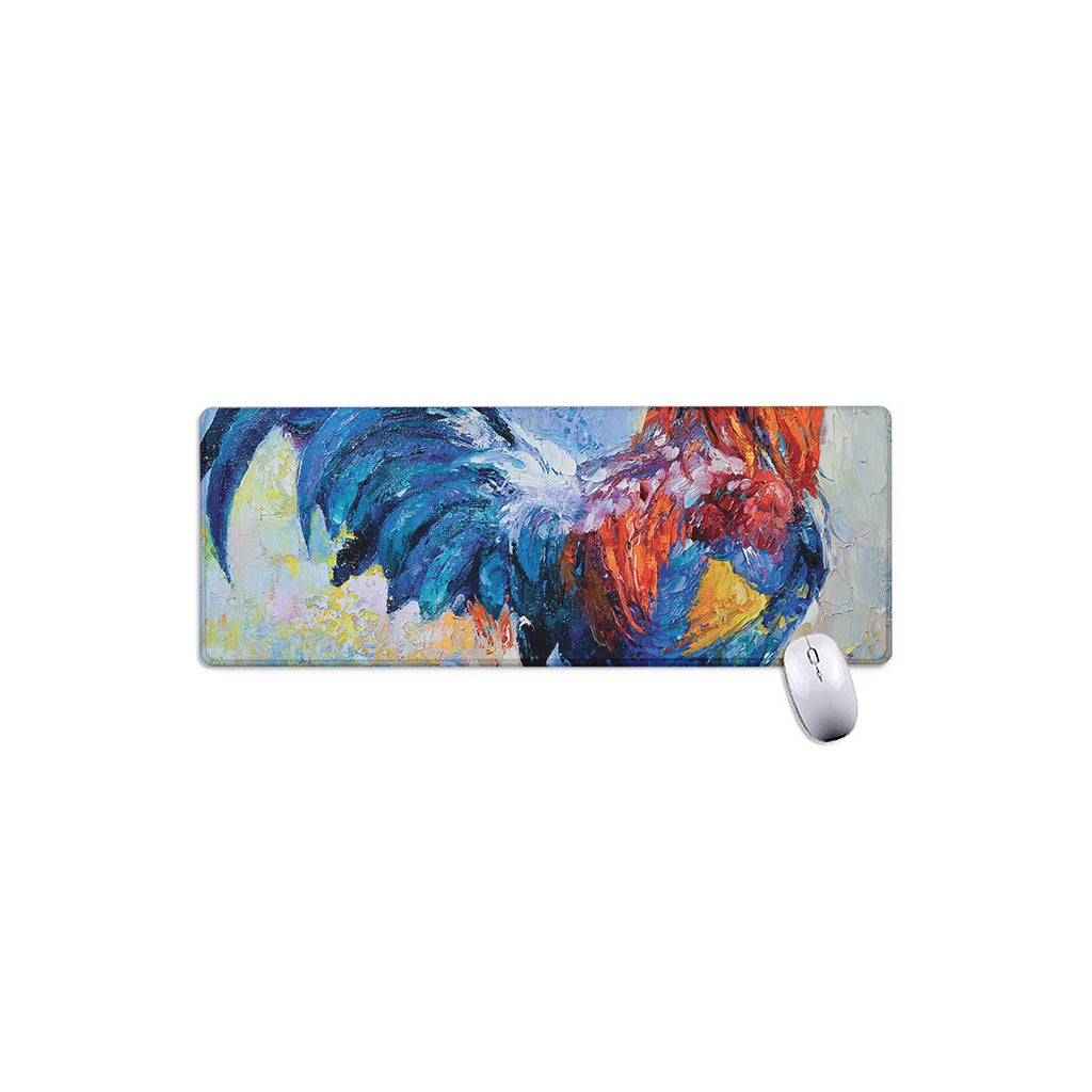 Rooster Painting Print Extended Mouse Pad