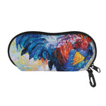 Rooster Painting Print Glasses Case
