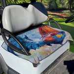 Rooster Painting Print Golf Cart Seat Cover