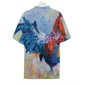 Rooster Painting Print Hawaiian Shirt