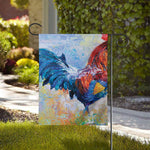 Rooster Painting Print House Flag
