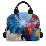 Rooster Painting Print Insulated Lunch Bag