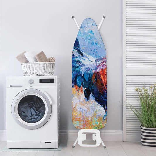 Rooster Painting Print Ironing Board Cover