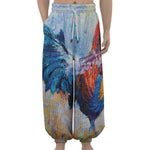 Rooster Painting Print Lantern Pants