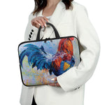 Rooster Painting Print Laptop Sleeve With Handle
