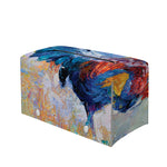 Rooster Painting Print Leather Tissue Box Cover