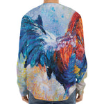 Rooster Painting Print Long Sleeve Baseball Jersey