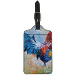 Rooster Painting Print Luggage Tag