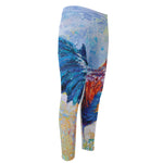 Rooster Painting Print Men's Compression Pants