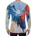 Rooster Painting Print Men's Long Sleeve T-Shirt