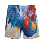 Rooster Painting Print Men's Sports Shorts