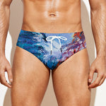 Rooster Painting Print Men's Swim Briefs