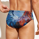 Rooster Painting Print Men's Swim Briefs