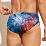 Rooster Painting Print Men's Swim Briefs